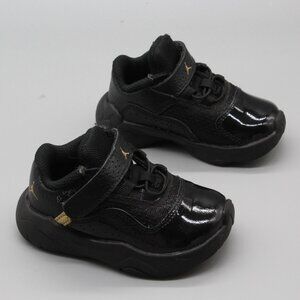 Jordan Toddler Black Gold Sneakers Size 5C Velcro Strap